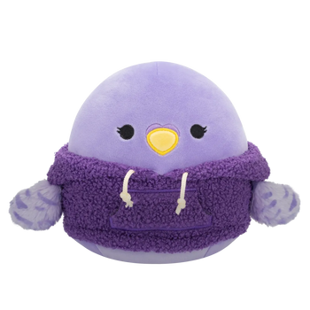 Squishmallows Anoushka el Periquito con Capucha Lanuda, 20 cm