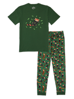 Pijama alegre para hombre Panda rojo