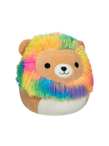 Squishmallows Leonard, el León con Melena Arco Iris, 30 cm
