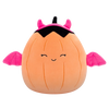 Squishmallows Margie, la Calabaza Naranja Pastel con Disfraz de Diablesa Rosa, 20 cm