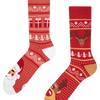 Calcetines de invierno alegres Renos de Santa Claus