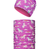 Conjuntos infantiles alegres de gorro y tubular Unicornio soñador