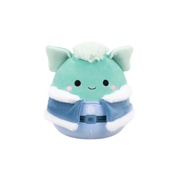 Squishmallows Troye, El Duende Azul Claro Con Ropa De Invierno, 20 cm