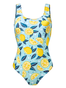 Bañador alegre de mujer Limones de verano