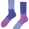 Calcetines de invierno de color morado Zigzag