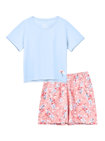 Conjunto de ropa de descanso para mujer Parterre de flores
