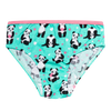 Bragas alegres para niña Panda y corazones