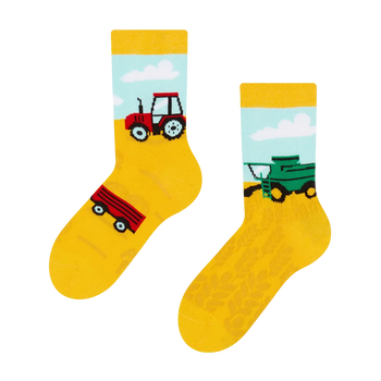 Calcetines infantiles alegres Tractor