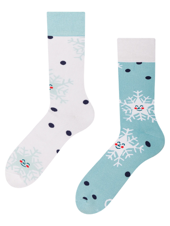Calcetines de invierno alegres Copos de nieve felices