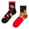 Calcetines de deporte alegres Amor por el chocolate