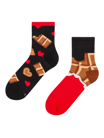 Calcetines de deporte alegres Amor por el chocolate