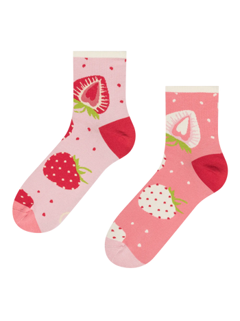 Calcetines de deporte alegres Fresas dulces