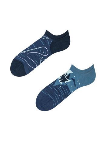 Calcetines sneakers alegres Pescador de noche