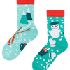 Calcetines infantiles alegres de inverno Aventura invernal