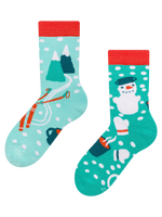 Calcetines infantiles alegres de inverno Aventura invernal