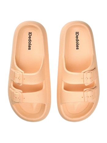 Sandalias con plataforma para mujer Melocotón claro