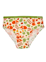 Bragas alegres para niña Zorro y mariposas