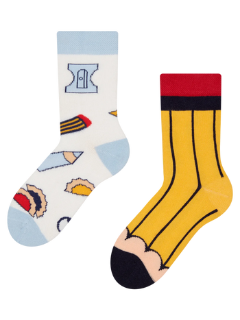 Calcetines infantiles alegres Lápiz