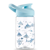 Botella de agua alegre Tiburón gris 470 ml