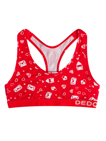 Bralette alegre para mujer Cartas de amor