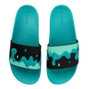 Chanclas alegres Gotas de agua turquesas