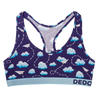 Bralette alegre para mujer Nubes y aviones de papel
