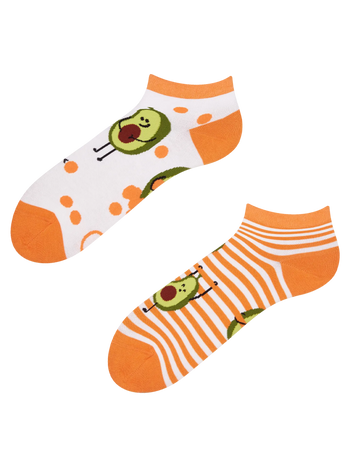 Calcetines tobilleros alegres Aguacate divertido