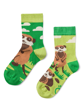 Calcetines infantiles alegres Suricatas