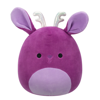 Squishmallows María Del Mar la Lebrílope Violeta con Cuernos Brillantes, 20 cm
