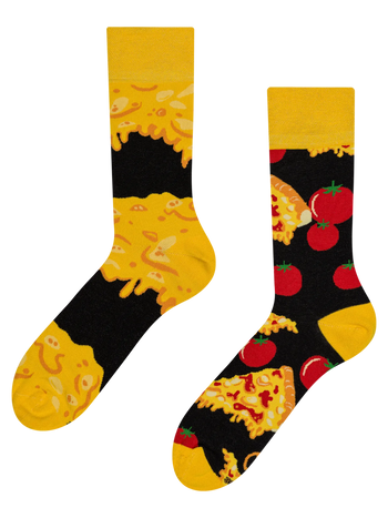 Calcetines alegres Pizza de queso