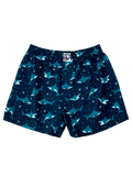 Calzoncillos alegres para hombre Tiburón azul