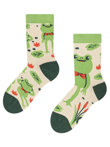 Calcetines infantiles alegres Ranita