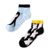 Calcetines tobilleros alegres para niños Pingüino invernal