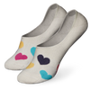 Calcetines invisibles alegres Corazones de colores