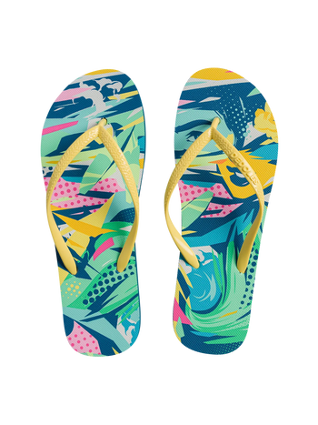 Chancletas alegres Pop Art