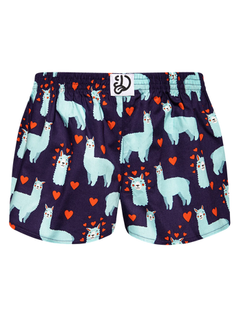 Calzoncillos alegres para mujer Llama y corazones
