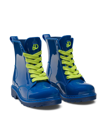 Botas de agua infantiles alegres Azul océano