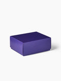 Caja regalo con estampado violeta