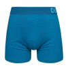 Bóxeres para hombre estampados en azul esmeralda