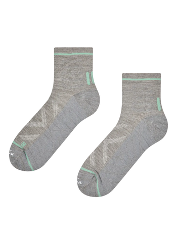 Calcetines tobilleros de senderismo para hombre, gris