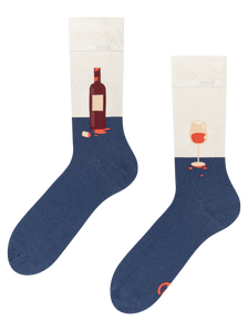 Calcetines alegres Botella de vino