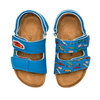 Sandalias infantiles con suela de corcho Coches rápidos
