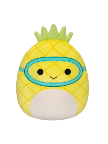 Squishmallows Maui, la Piña con Máscara de Buceo, 20 cm