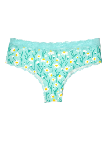 Bragas con encaje para mujer Camomila turquesa