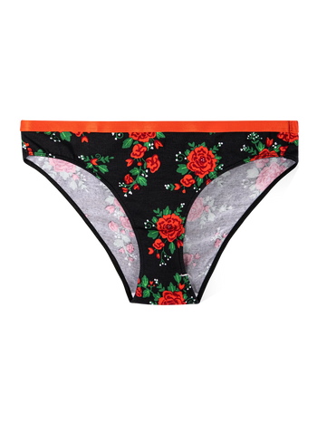 Bragas alegres para mujer Rosas
