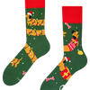 Calcetines alegres Perro salchicha y regalos