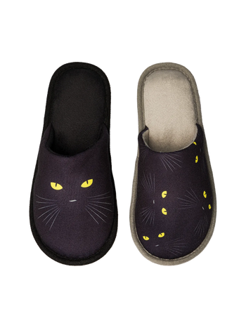 Pantuflas alegres Ojos de gato