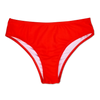 Bragas de bikini de cintura media Rojo vivo