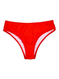 Bragas de bikini de cintura media Rojo vivo