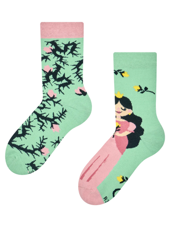 Calcetines infantiles alegres Princesa rosa